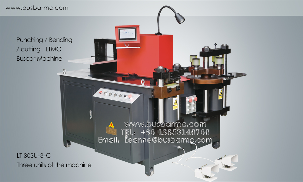 303U-3-C Manuel Hidrolik 3 İstasyonlu Bara İşleme Makinesi