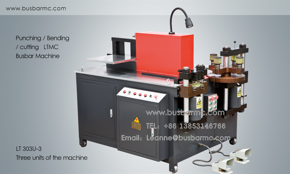 303U-3-C Manuel Kontrollü 3 İstasyonlu Bara İşleme Makinesi