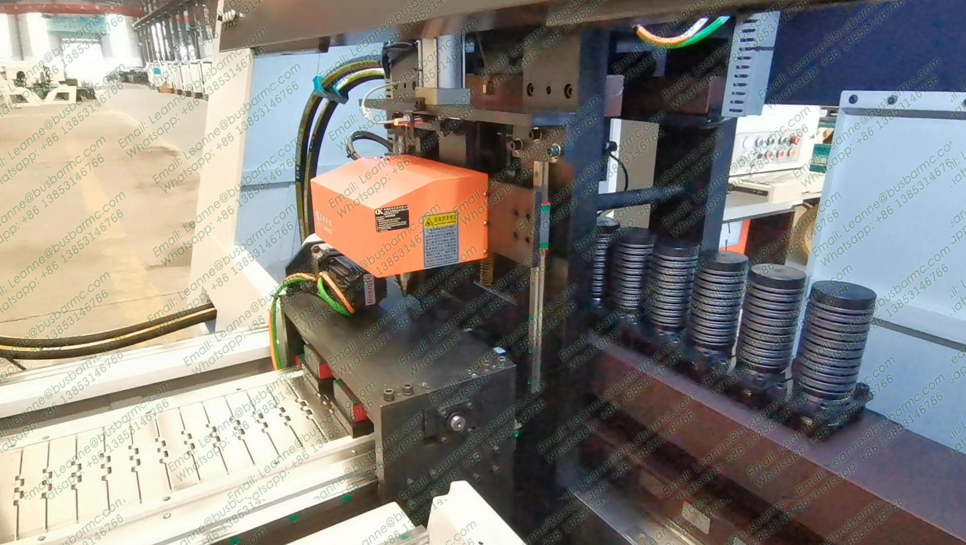 Pneumatic Markalama Makinesi for Bara İşleme | Integrated Dot Peen Markalama System for Copper & Aluminum Busbars