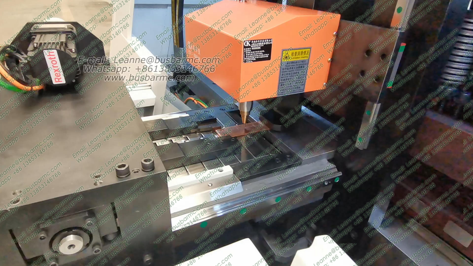 Pneumatic Markalama Makinesi for Bara İşleme | Integrated Dot Peen Markalama System for Copper & Aluminum Busbars