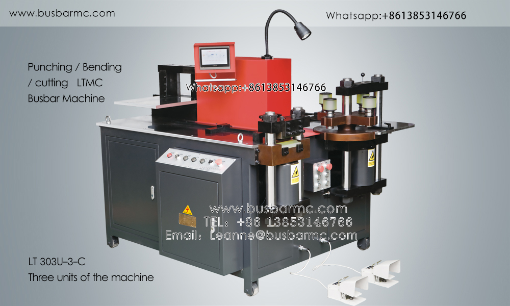 303U-3-C Manuel Kontrollü 3 İstasyonlu Bara İşleme Makinesi